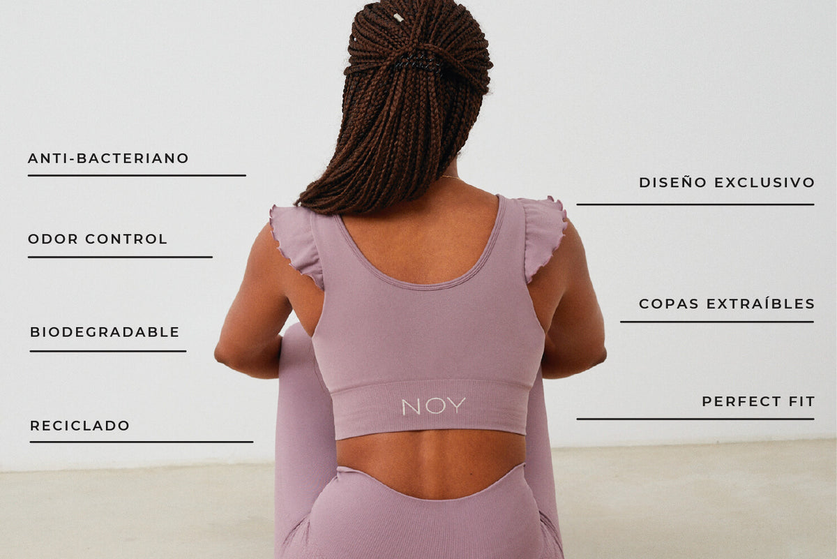 Especificaciones técnicas tops de yoga para mujer NOY
