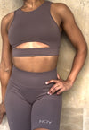 CONJUNTO HERA BIKER - Taupe