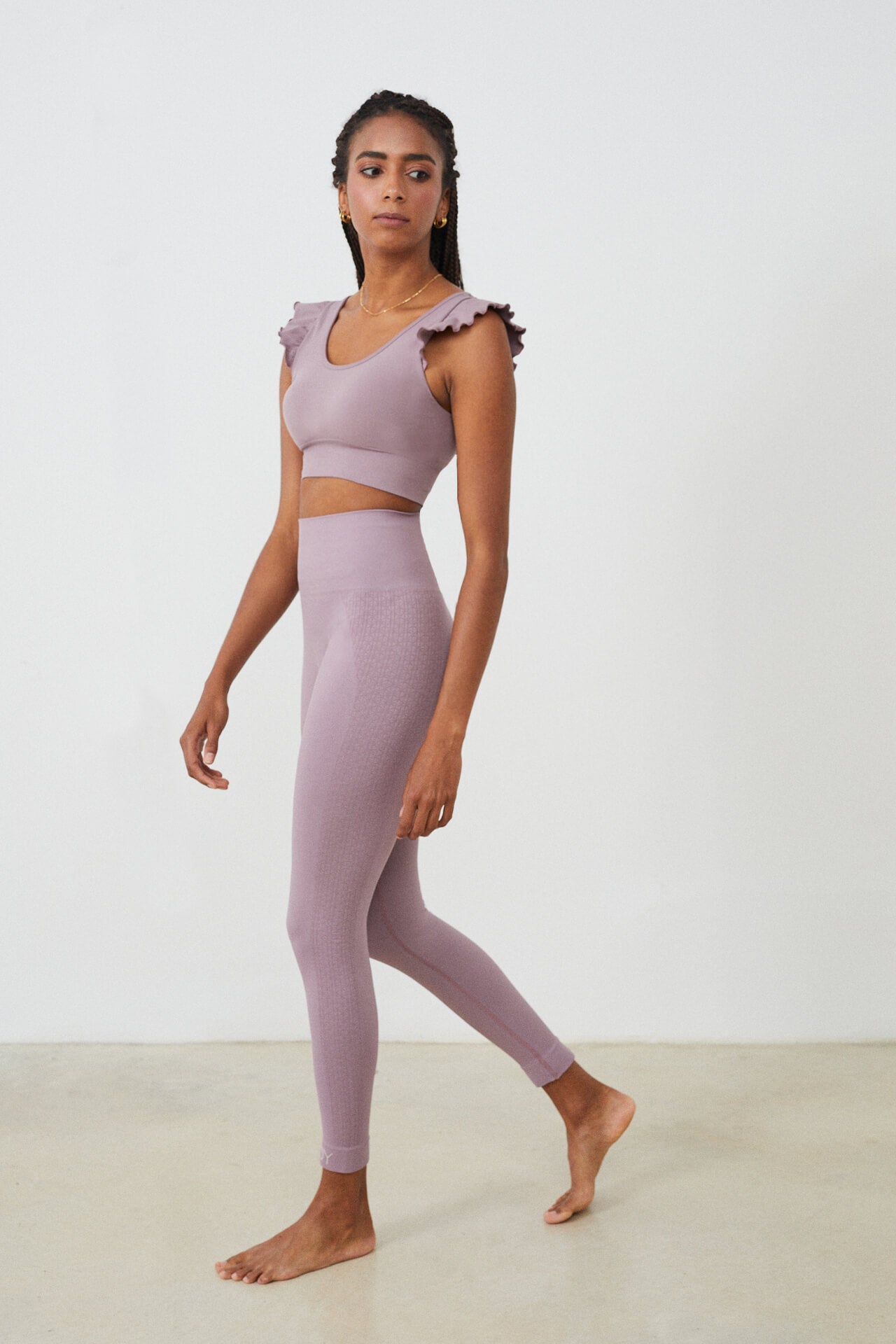 Legging GAIA yoga mujer | seamless sostenible Lotus pink – NOY - Not Only Yoga